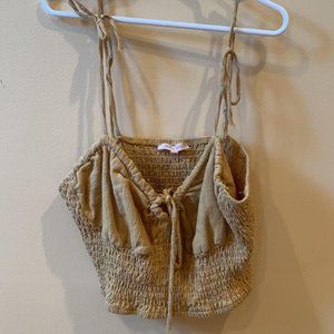 CUTE YELLOW SUMMER CROP TOP